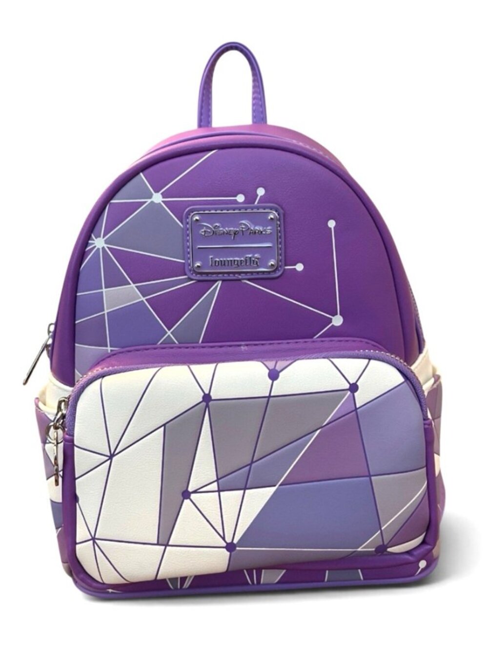 Loungefly Disney Parks Purple Wall Tomorrowland Geometric Mini Backpack Epcot